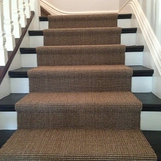 Mocha Sisal Installed On Underlay